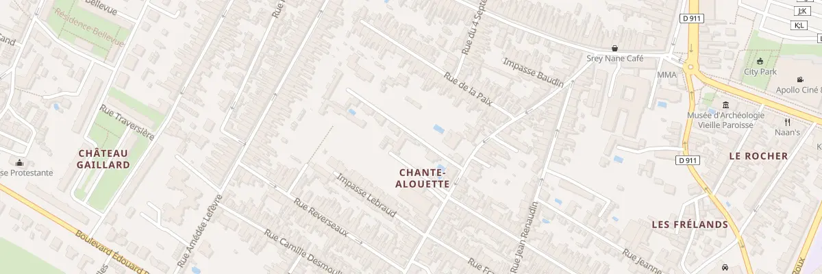 Plan du 1B Imp Chante Alouette à Rochefort