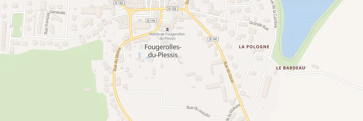 Plan du 17 Rue des Châteaux à Fougerolles-du-Plessis