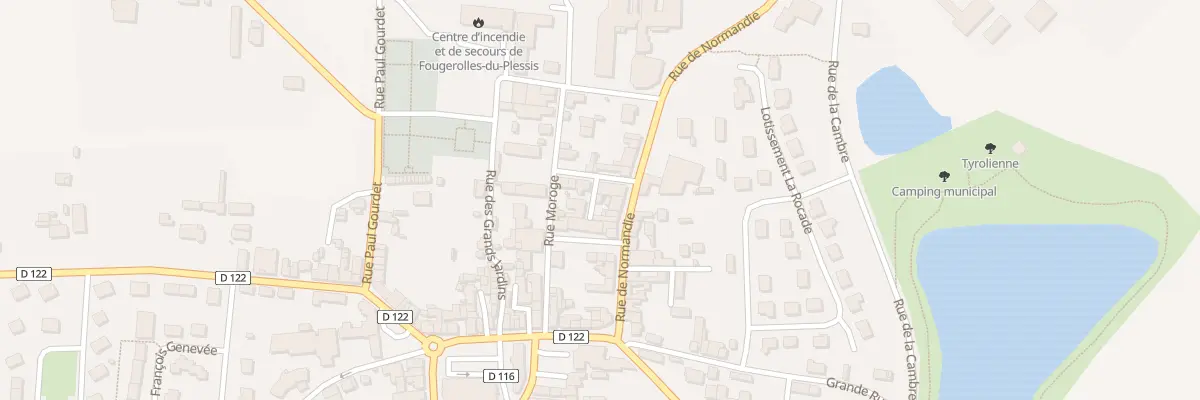 Plan du 3 Rue Abbe Sylvain de Marseul à Fougerolles-du-Plessis