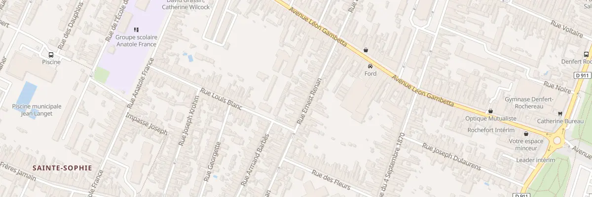 Plan du 51 Rue Ernest Renan à Rochefort