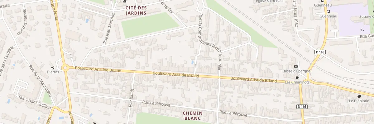 Plan du 67 Bd Aristide Briand à Rochefort