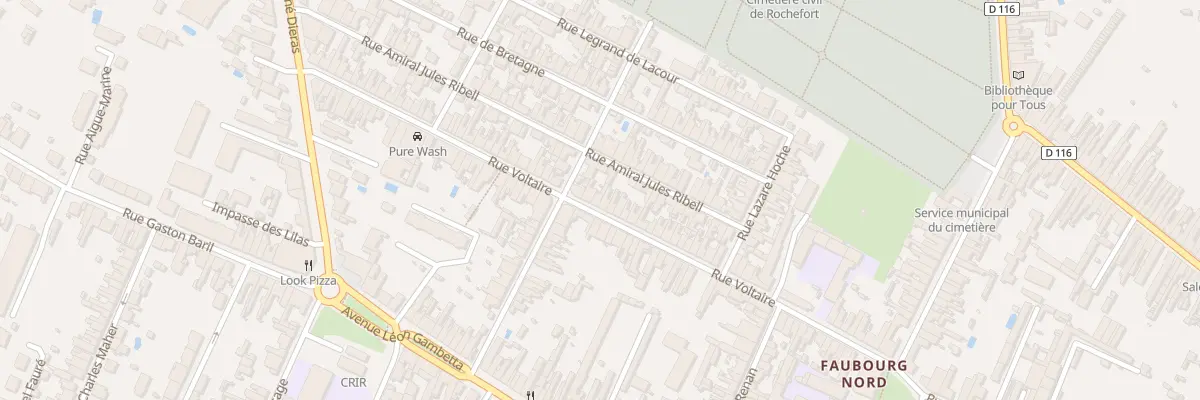 Plan du 105 Rue Voltaire à Rochefort