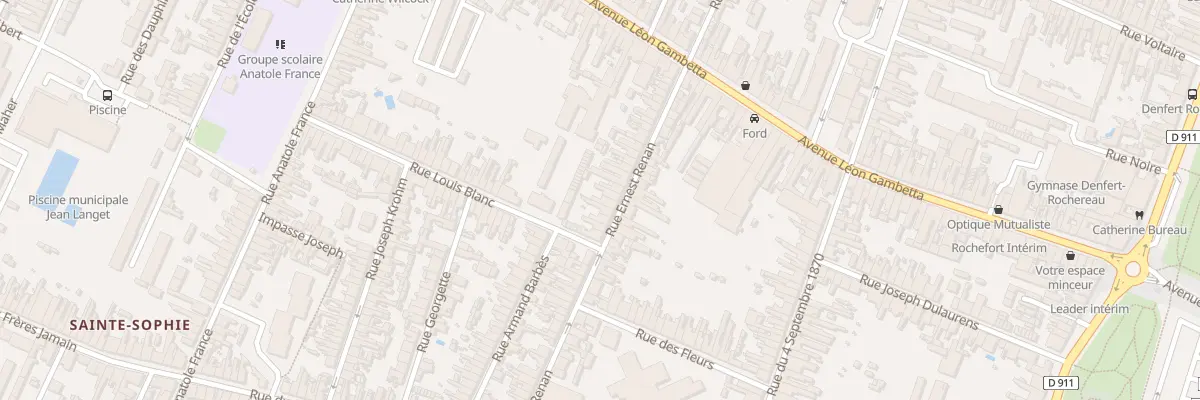 Plan du 51T Rue Ernest Renan à Rochefort
