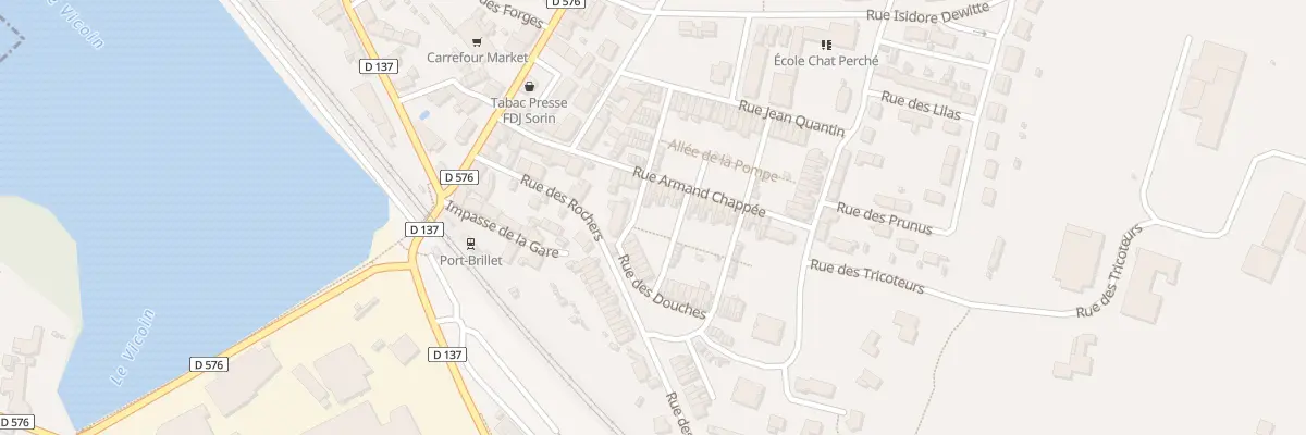 Plan du 24 Rue Armand Chappée à Port-Brillet