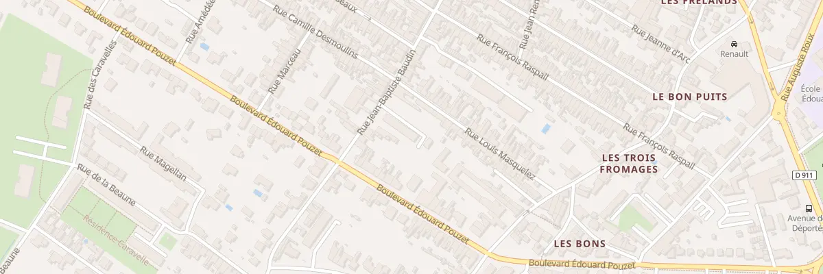 Plan du 66 Rue Baudin à Rochefort