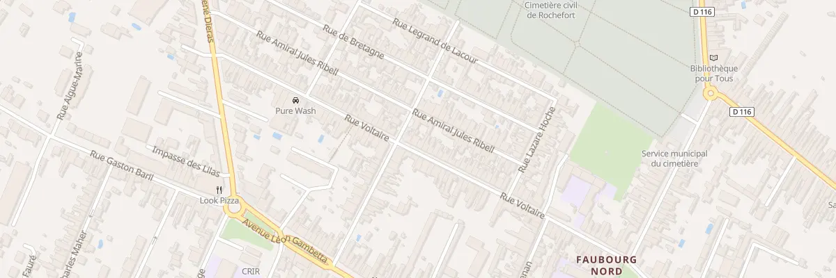 Plan du 107 Rue Voltaire à Rochefort