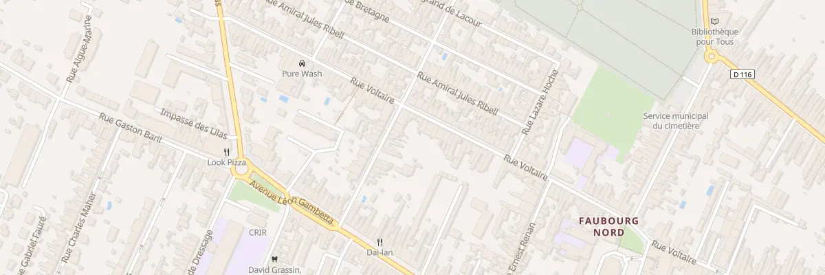 Plan du 98 Rue Voltaire à Rochefort