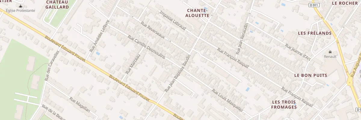 Plan du 57 Rue Baudin à Rochefort