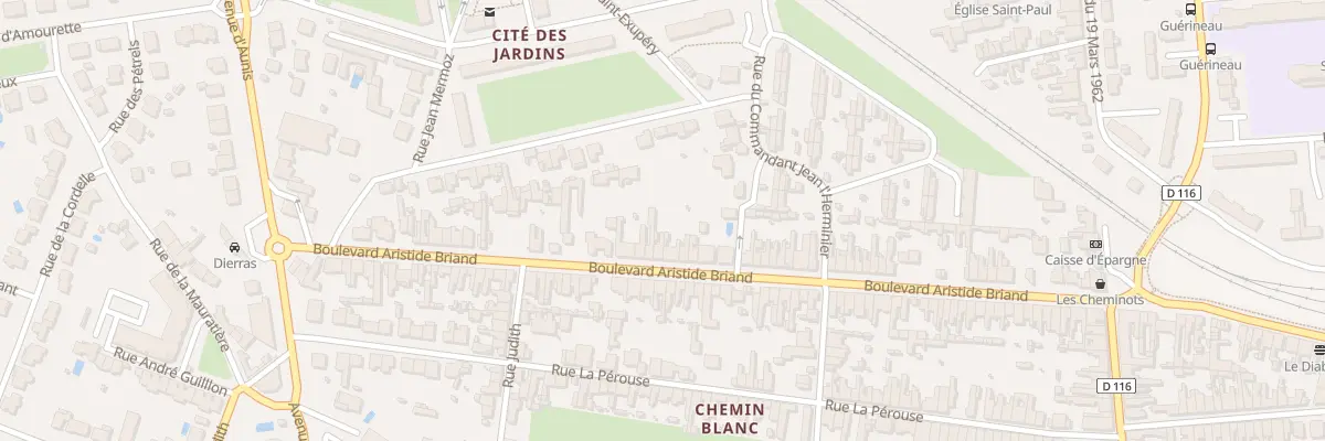 Plan du 75 Bd Aristide Briand à Rochefort
