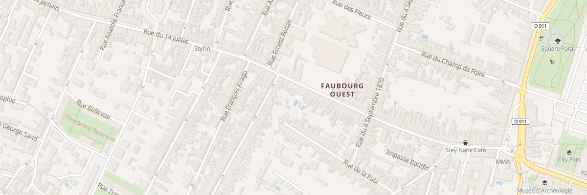 Plan du 92 Rue du Quatorze Juillet à Rochefort