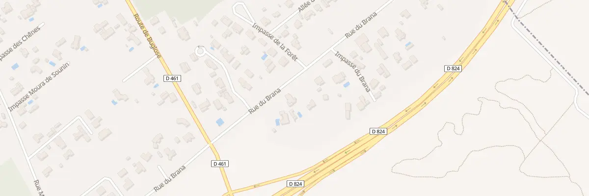 Plan du 124 Rue du Brana à Téthieu