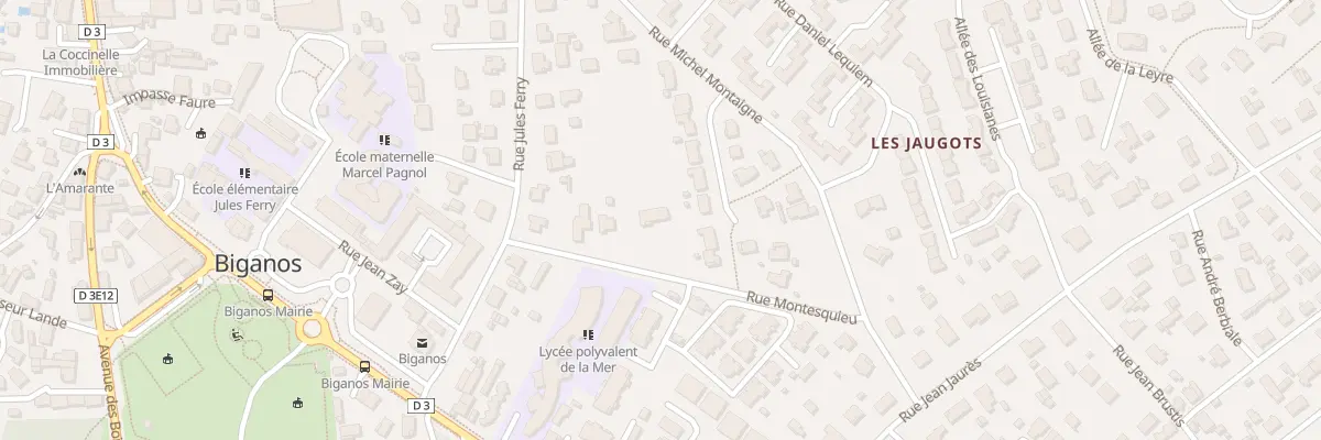 Plan du 7 Rue Montesquieu à Biganos