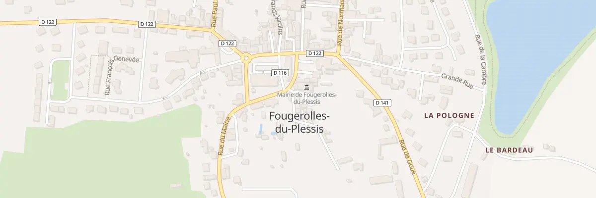 Plan du 5 Rue des Châteaux à Fougerolles-du-Plessis
