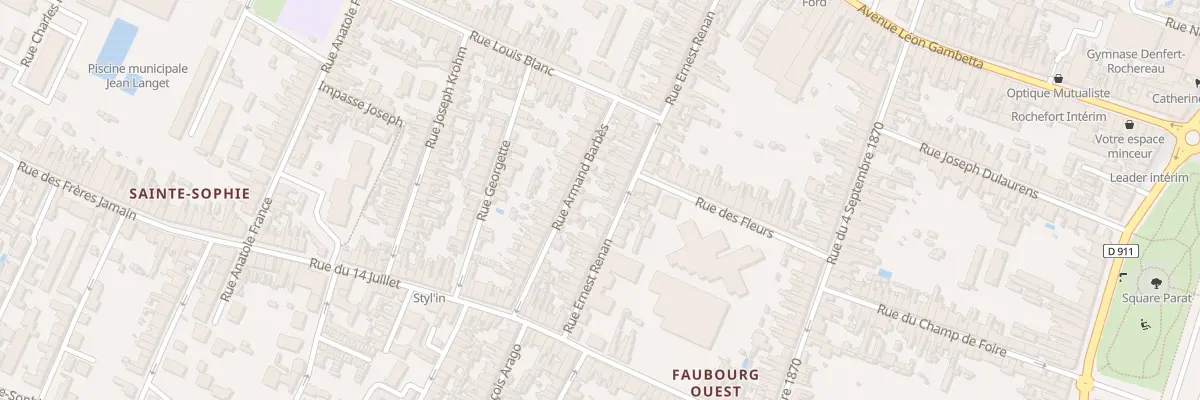 Plan du 71 Rue Ernest Renan à Rochefort