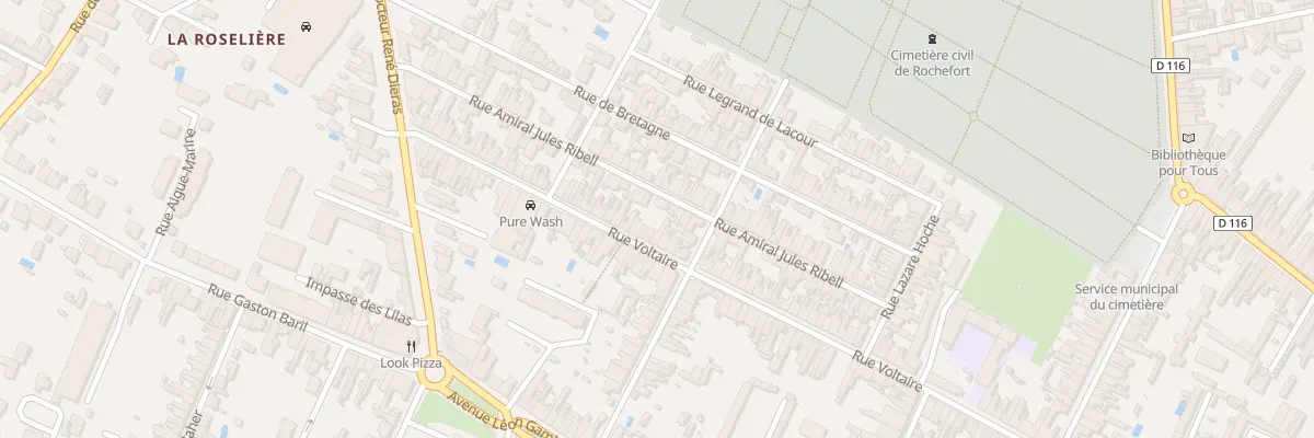 Plan du 119 Rue Voltaire à Rochefort