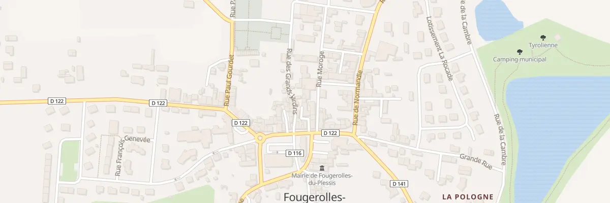 Plan du 8 Rue Alexandre Le Bouc à Fougerolles-du-Plessis