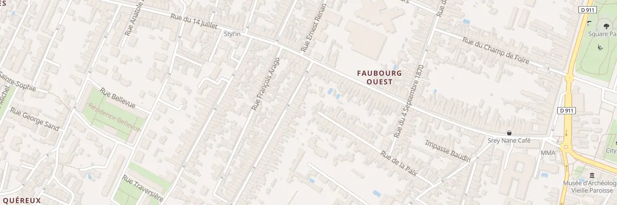 Plan du 8 Rue Lefevre à Rochefort