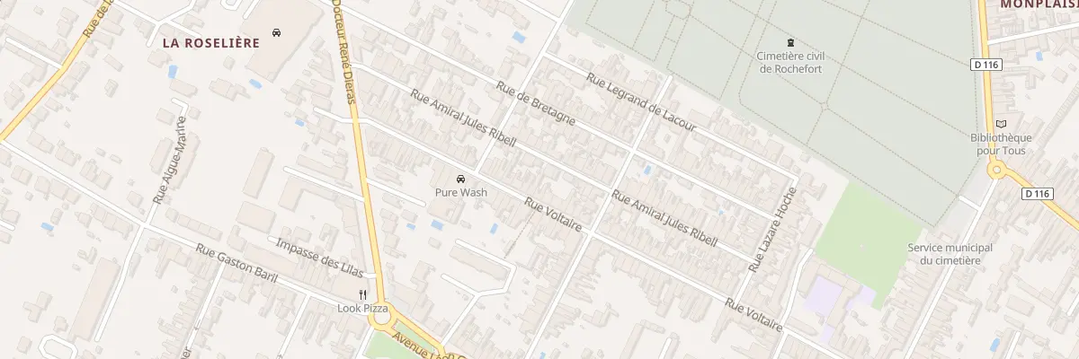 Plan du 125 Rue Voltaire à Rochefort