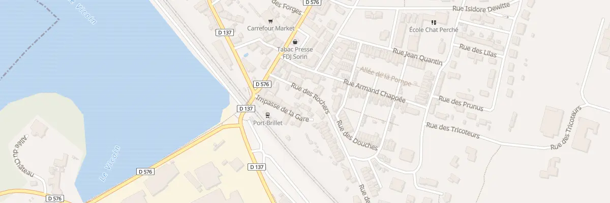 Plan du 3 Rue des Rochers à Port-Brillet