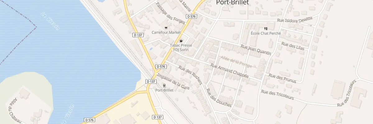 Plan du 2 Rue des Rochers à Port-Brillet