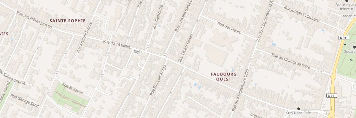 Plan du 95 Rue Ernest Renan à Rochefort
