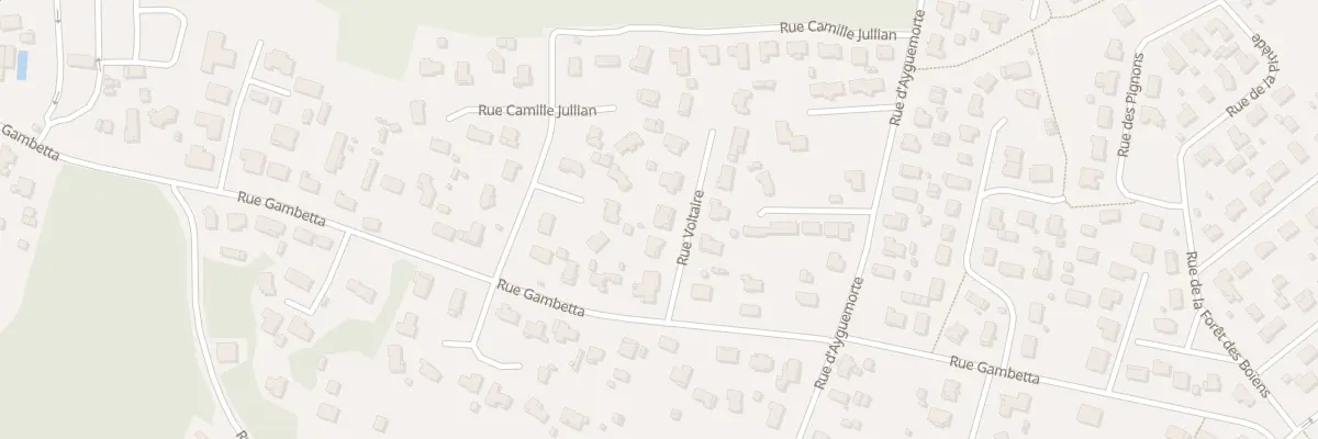 Plan du 3 Rue Voltaire à Biganos