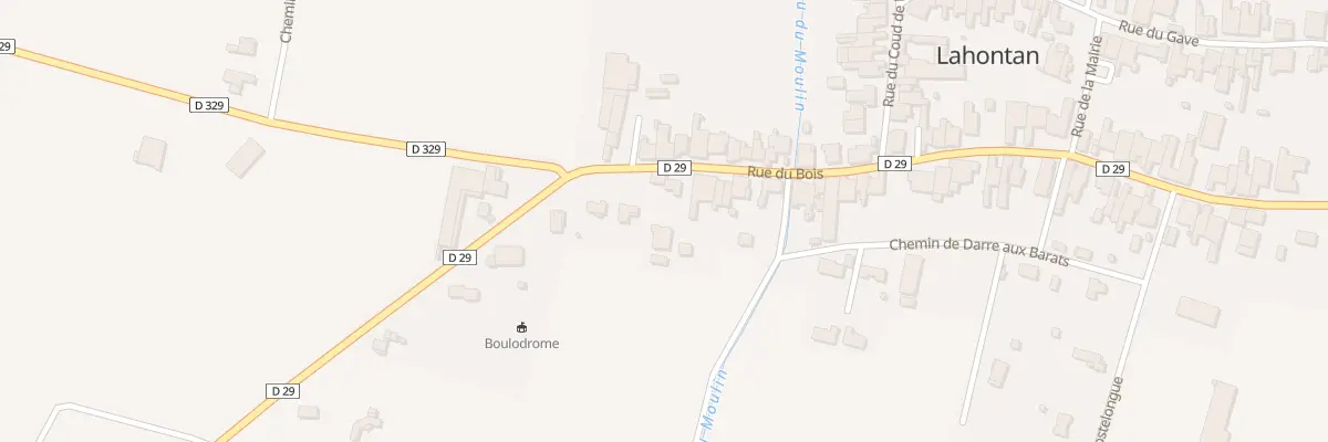 Plan du 10 Rue du Bois à Lahontan