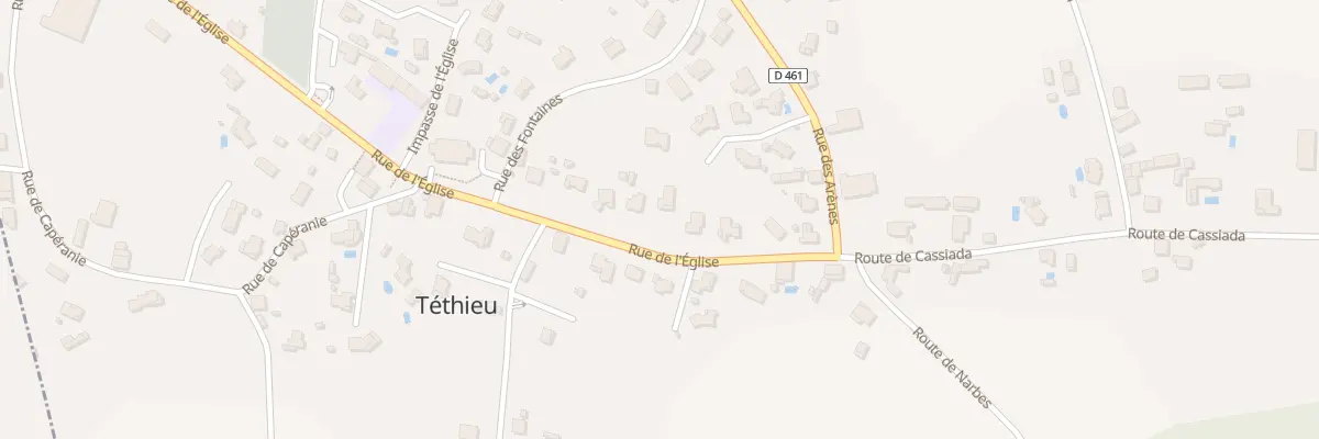 Plan du 136 Rue de l’Eglise à Téthieu