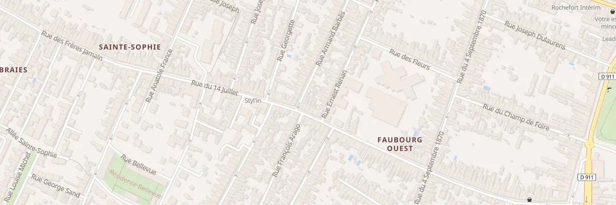 Plan du 107 Rue du Quatorze Juillet à Rochefort