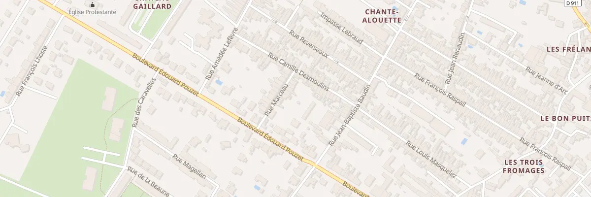 Plan du 8 Rue Marceau à Rochefort