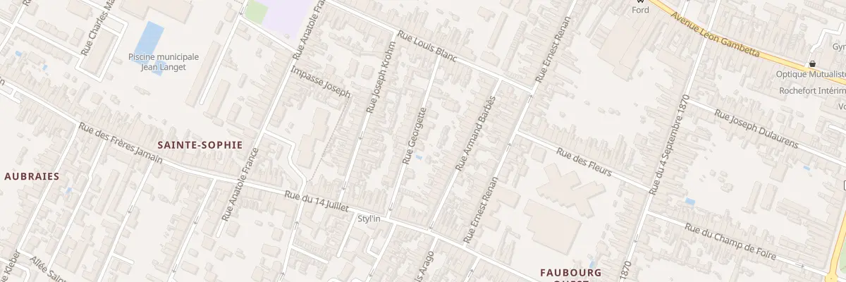 Plan du 15 Rue Georgette à Rochefort