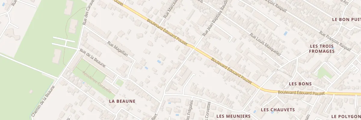 Plan du 83 Rue Baudin à Rochefort