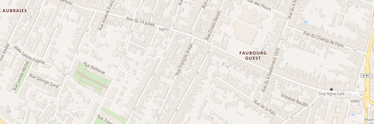 Plan du 6 Rue Arago à Rochefort