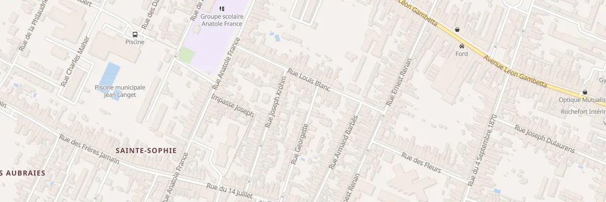 Plan du 4 Rue Georgette à Rochefort
