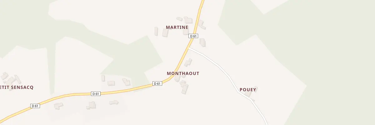 Plan du 1786 Rte d’Estibeaux à Pouillon