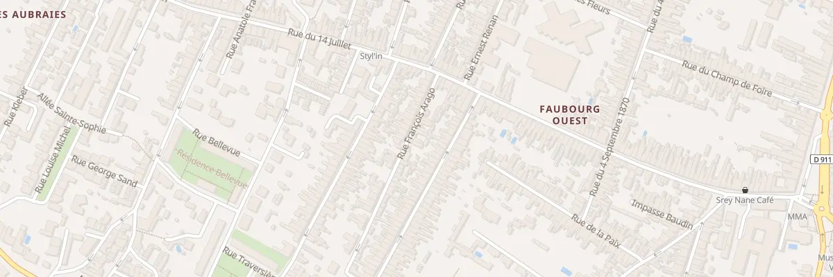 Plan du 10 Rue Arago à Rochefort