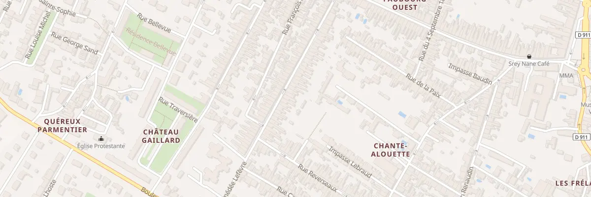 Plan du 50 Rue Lefevre à Rochefort