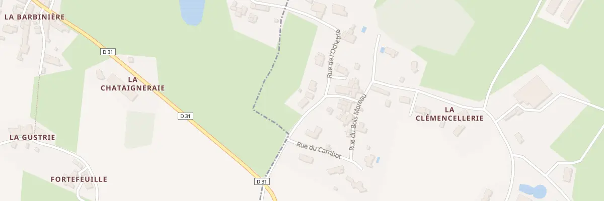 Plan du 25 Rue de l’ochetrie à La Jaudonnière