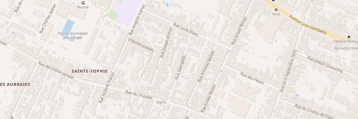 Plan du 14 Rue Georgette à Rochefort