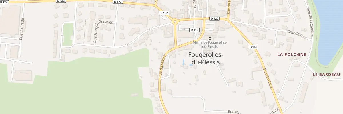 Plan du 3 Rue du Maine à Fougerolles-du-Plessis