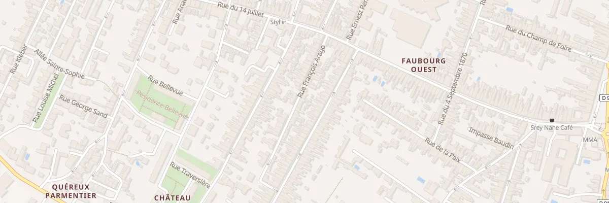 Plan du 14 Rue Arago à Rochefort
