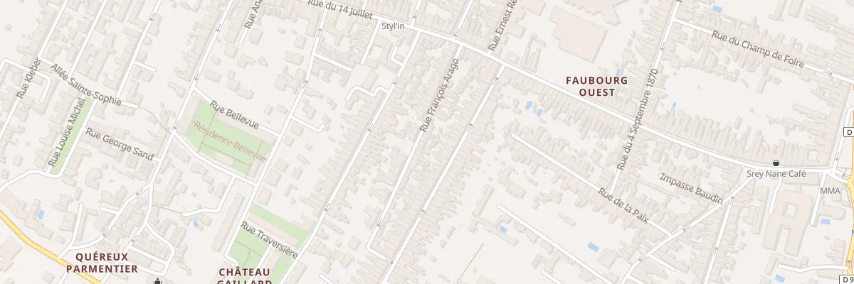 Plan du 16 Rue Arago à Rochefort
