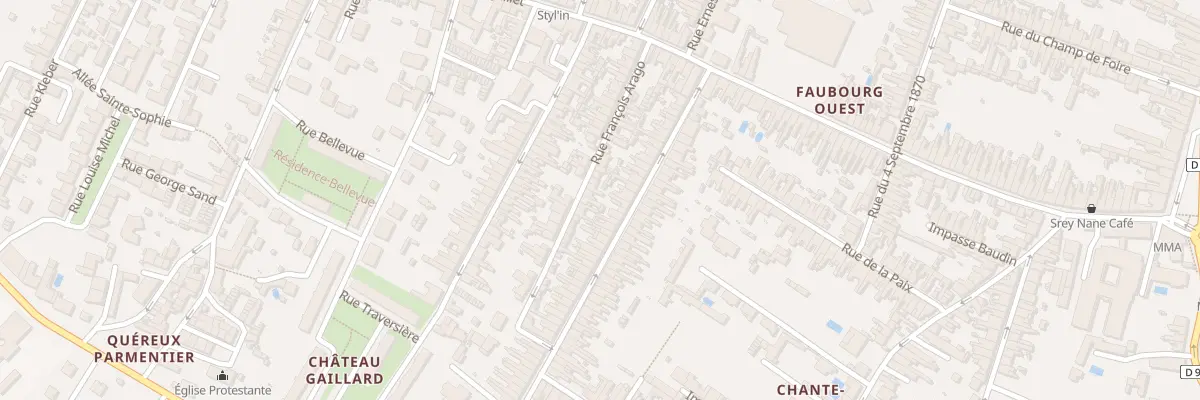 Plan du 22 Rue Arago à Rochefort