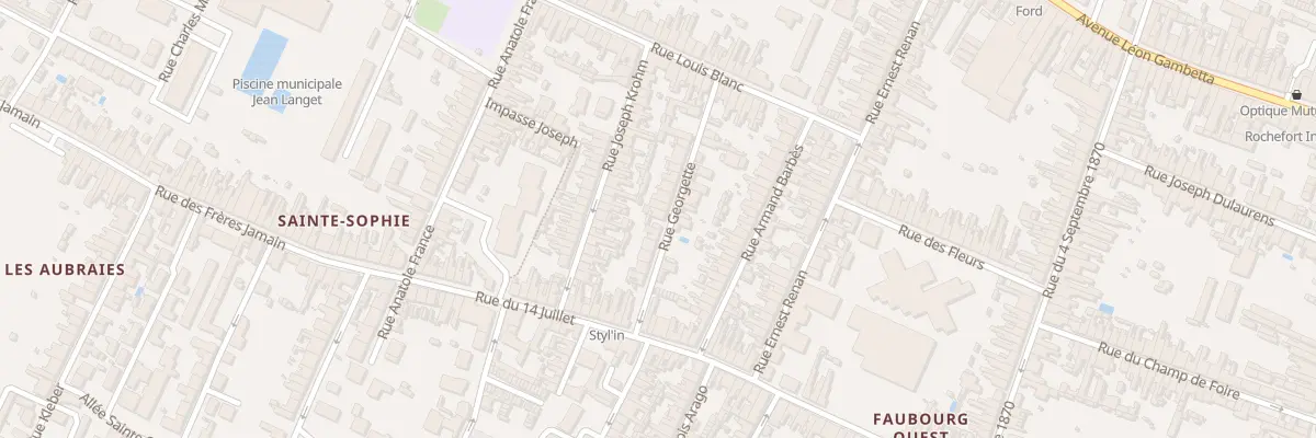 Plan du 22 Rue Georgette à Rochefort
