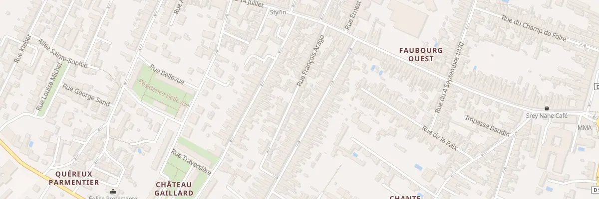 Plan du 20 Rue Arago à Rochefort