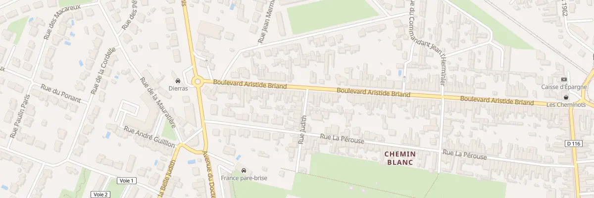 Plan du 150 Bd Aristide Briand à Rochefort