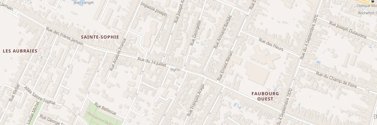 Plan du 119 Rue du Quatorze Juillet à Rochefort