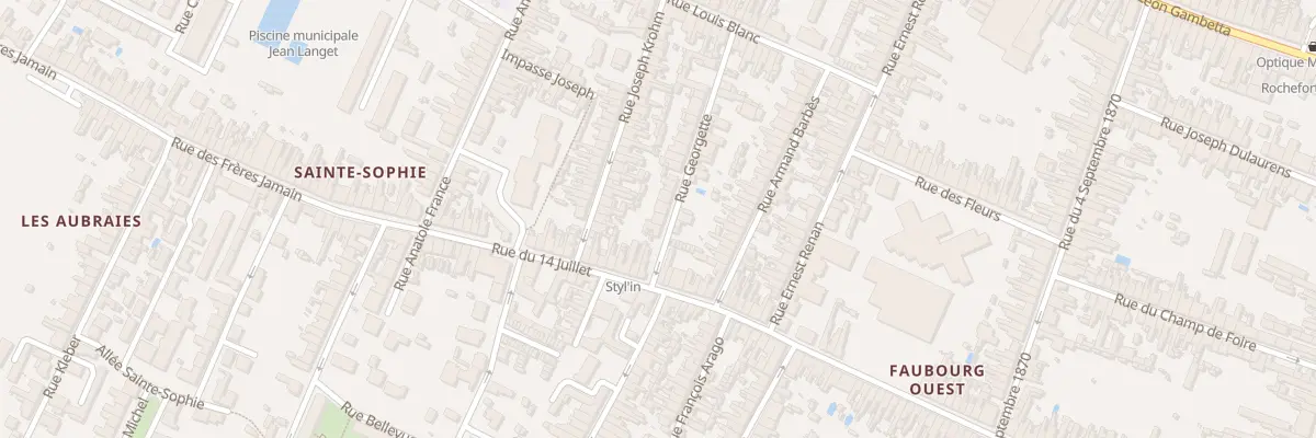 Plan du 30 Rue Georgette à Rochefort