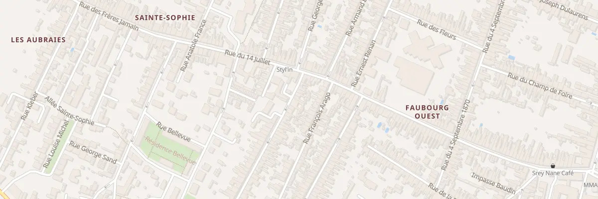 Plan du 7 Rue Ledru Rollin à Rochefort