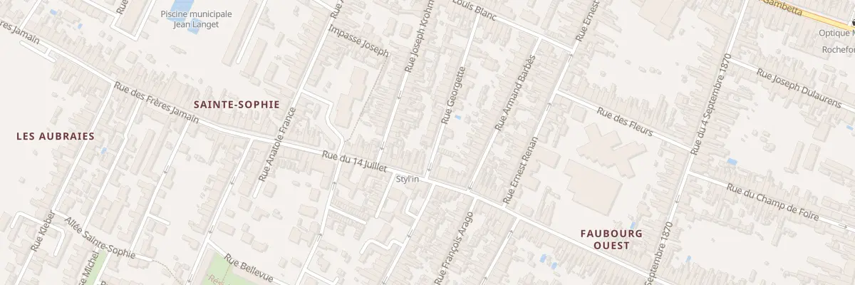 Plan du 32 Rue Georgette à Rochefort